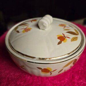 Jewel Tea Drip Bowl with Tootsie Roll Lid